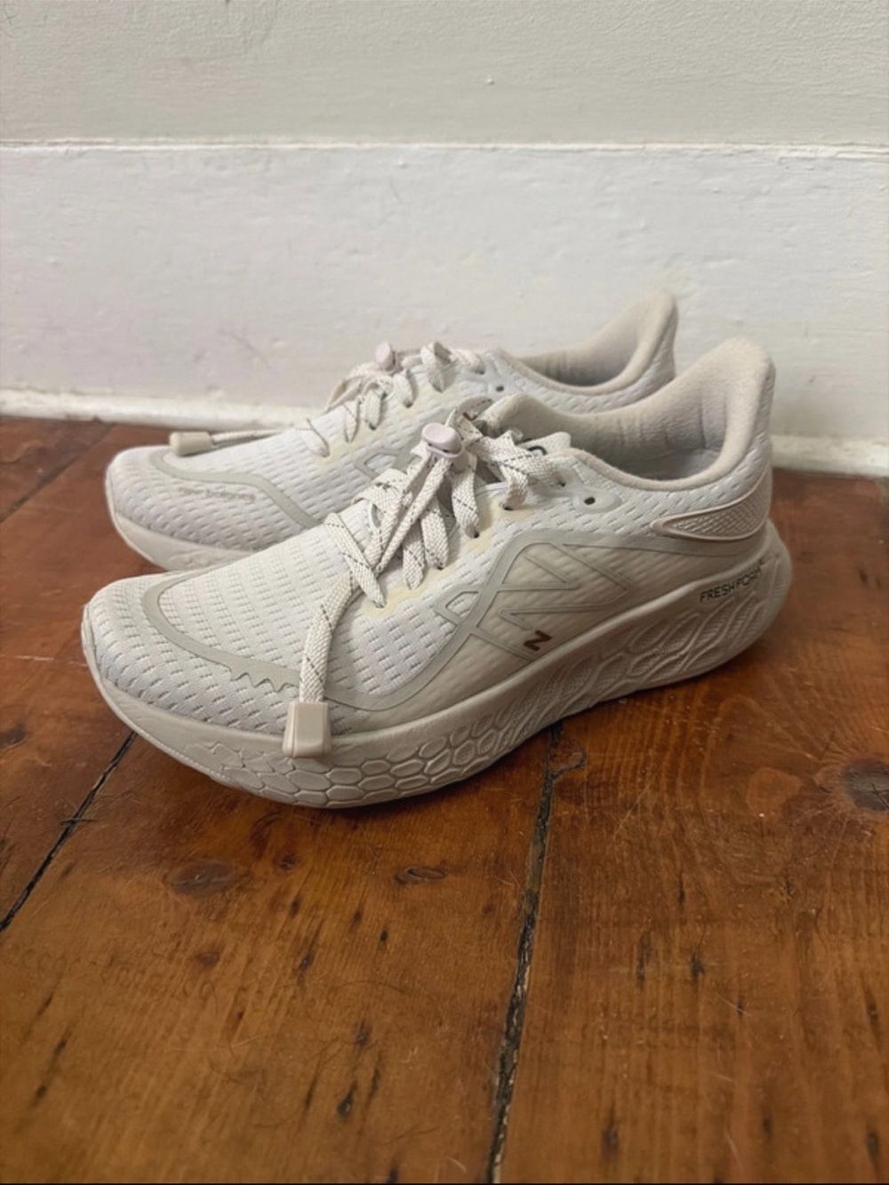 New Balance Women's Light Beige/Off-White Running Sneakers